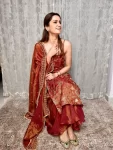 Rust Chanderi Sharara Set 4