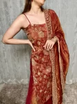 Rust Chanderi Sharara Set 2