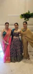 Golden Pleated Saree 1