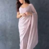 Light Purple Sequin Saree 1