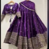 Gajji Silk Embroidered Lehenga