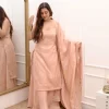 Pink tissue sharara set 1