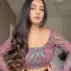 Multi colour Embroidered blouse 1