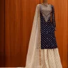 Bandhej kurta and lehenga set 1