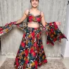 Floral printed lehenga 1