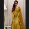 Golden Lucknowi Lehenga 1