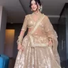 Golden Tissue Lehenga 1