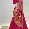 Pink bandhej lehenga