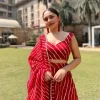 Red Lehriya Lehenga