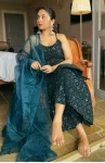 Teal Blue Sharara Set 2