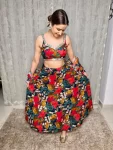 Floral printed lehenga 4