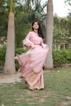 Pink tissue lehenga 3