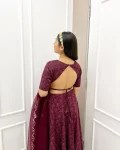 Wine embroidered lehenga 3