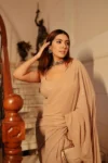 Champagne Sequin Saree 3