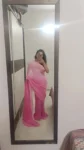 Dual Shaded Barbie Pink Sequin Saree 4