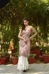 Heavily embroidered kurta with three layer sharara 4