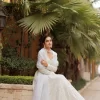Icy blue lucknowi lehenga with hand embroidered dupatta 2
