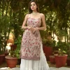 Heavily embroidered kurta with three layer sharara 2