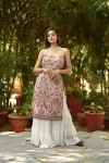 Heavily embroidered kurta with three layer sharara 2