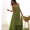Green Tissue Sharara Set 2