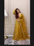 Golden Lucknowi Lehenga 2
