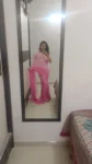 Dual Shaded Barbie Pink Sequin Saree 3