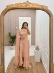 Pink tissue sharara set 2