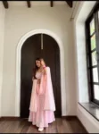 Pink Emroidered Lehenga 6