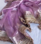 Purple Tissue Saree 1