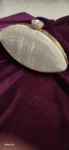 Oval shimmer box clutch 1