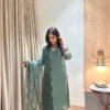 Bottle Green Uppada Silk suit 1