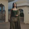 Green Tissue Suit With Heavy Border 1