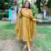 Mehendi Organza Anarkali Suit 1