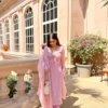 Pink Organza Suit 1