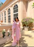 Pink Organza Suit 1