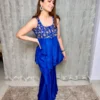Royal blue pant set 1