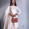 White churidar uppada silk suit 1