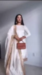 White churidar uppada silk suit 1