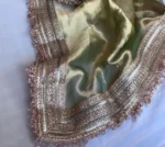 Sage green tissue saree 3