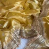 Yellow tissue silk saree 2