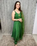 Green Uppada Silk Suit 5