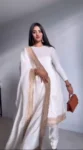 White churidar uppada silk suit 2