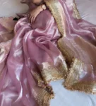 Purple Tissue Saree 2