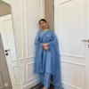 Ferozi Straight Cut Uppada Silk Suit With Embroidered Dupatta 2