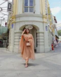 Light Brown Organza Suit 2