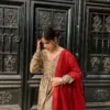 Olive Kalamkari Suit 2