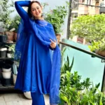 Royal Blue Uppada Silk Suit 4