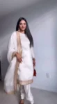White churidar uppada silk suit 3