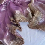 Purple Tissue Saree 3