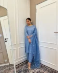 Ferozi Straight Cut Uppada Silk Suit With Embroidered Dupatta 3